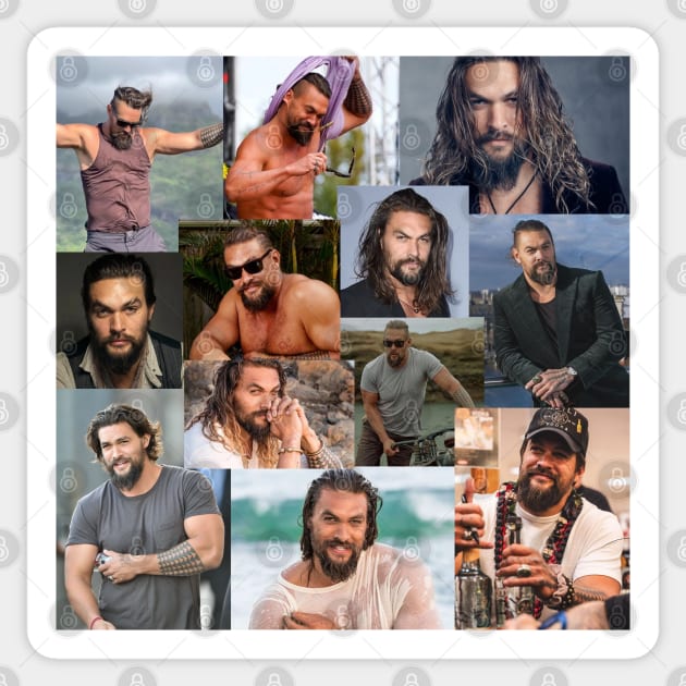 Jason Momoa Collage Sticker by Car0cker